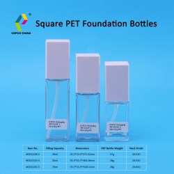 50ml square PET bottle 0102229-4